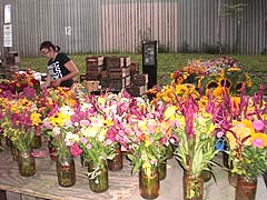  Flower bouquets at Baltimore Farmers' Market, Holliday St. & Saratoga St., Baltimore, Maryland