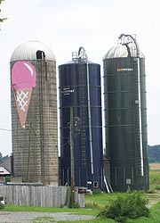 [photo, Silos on Kilby Cream Farm, 129 Strohmaier Lane, Rising Sun, Maryland]