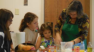 [photo, Cooking demonstration, Food and Cultural Festival, St. Nicholas Greek Orthodox Cathedral of the Annunciation, Baltimore, Maryland]