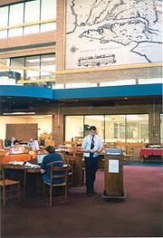 [photo, Search Room, State Archives, 350 Rowe Blvd., Annapolis, Maryland]