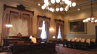 [photo, Old 19th-Century House of Delegates Chamber, State House, Annapolis, Maryland]