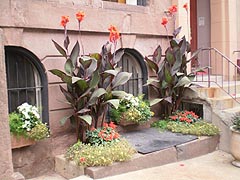  [photo, Residential city garden, Mount Vernon Place, Baltimore, Maryland]