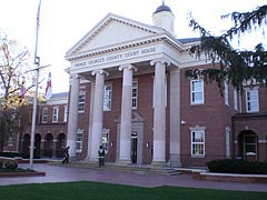 [photo, Prince George's County Courthouse, renovated Duvall Wing, Upper Marlboro, Maryland]