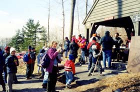 [photo, Hikers at Washington Monument State Park, Boonsboro (Washington County), Maryland]